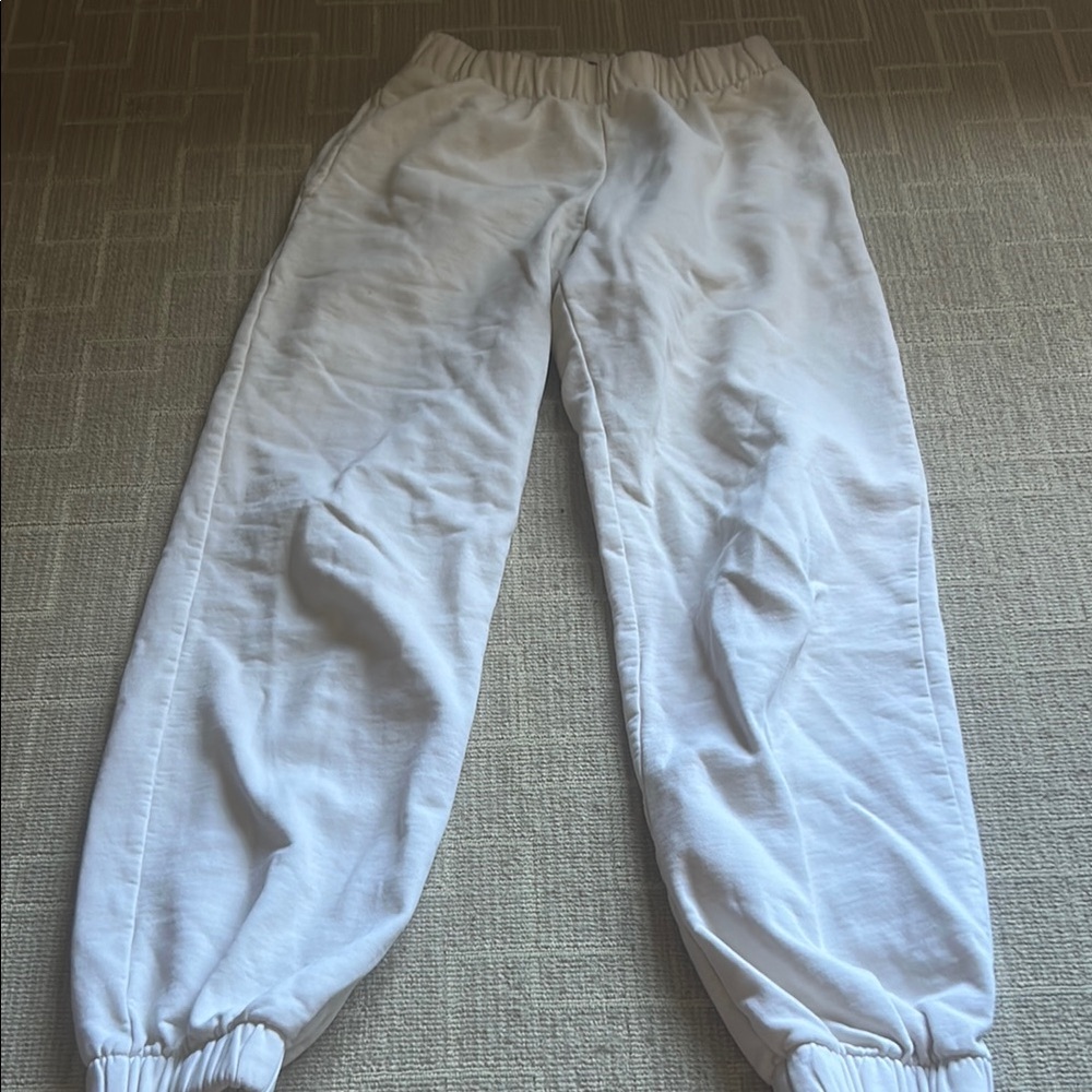 Brandy Melville Cream Jogger Pants